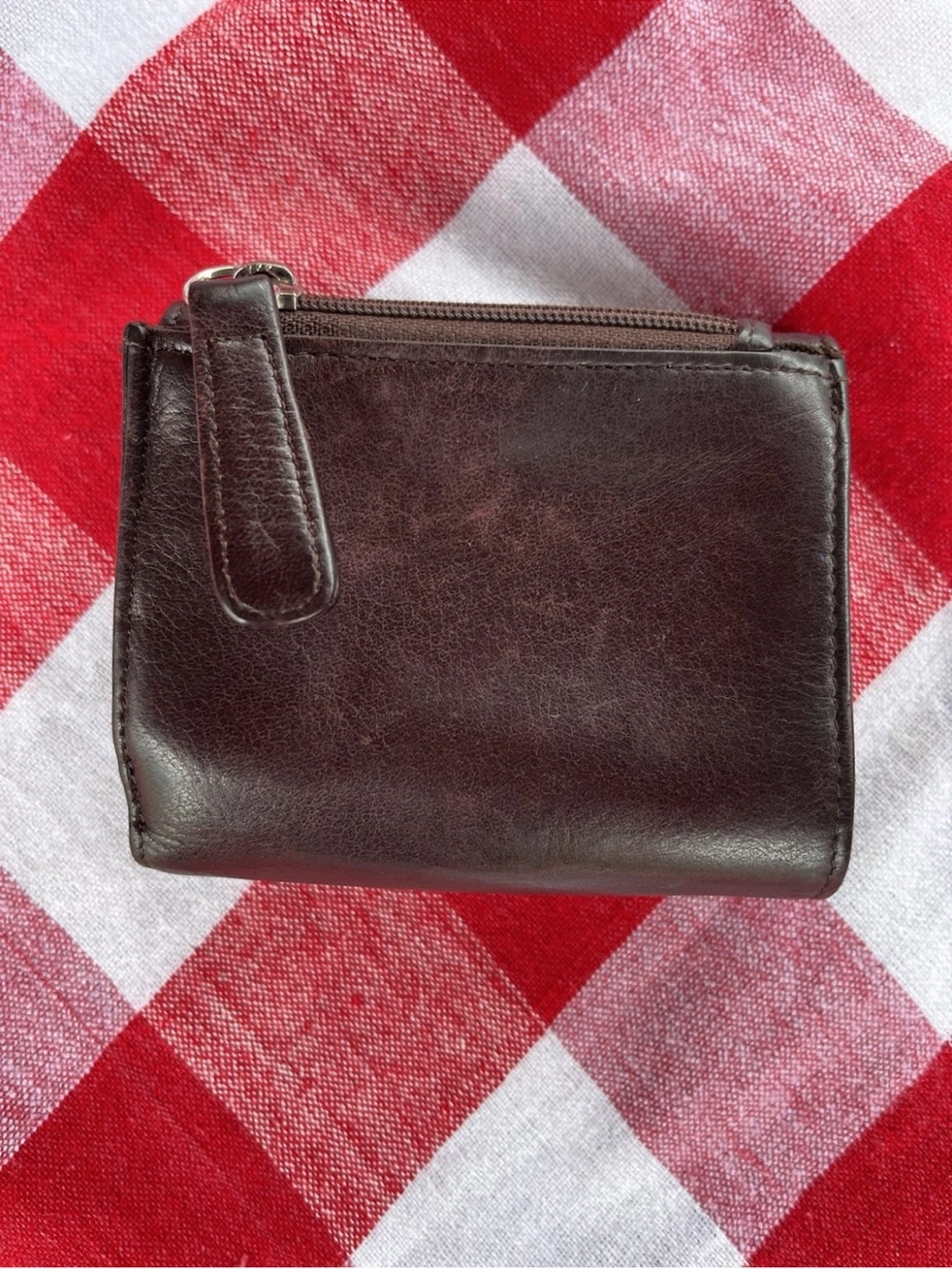 Vintage Osgoode Marley Men's Dark Brown Mini Leather Wallet  - Classic Trifold